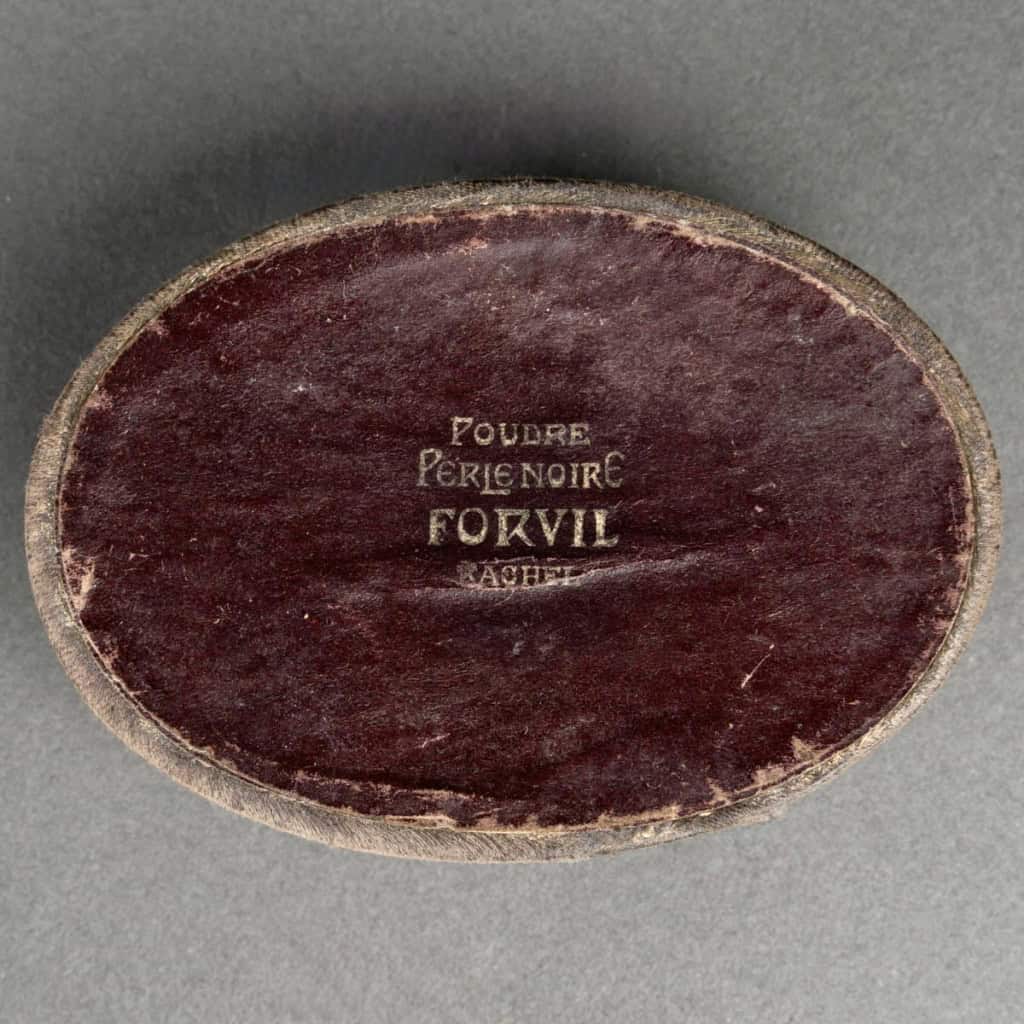 1927 René Lalique – Boîte Corail Rouge Perle Noire Verre Opalescent pour Forvil 6