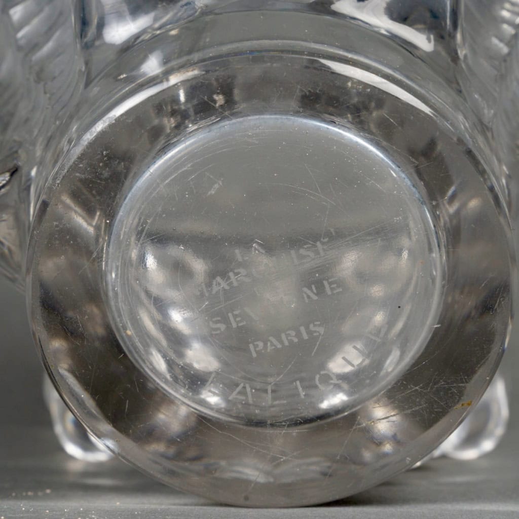 1950 Marc Lalique – Vase Paimpol Cristal Blanc pour La Marquise de Sévigné 9