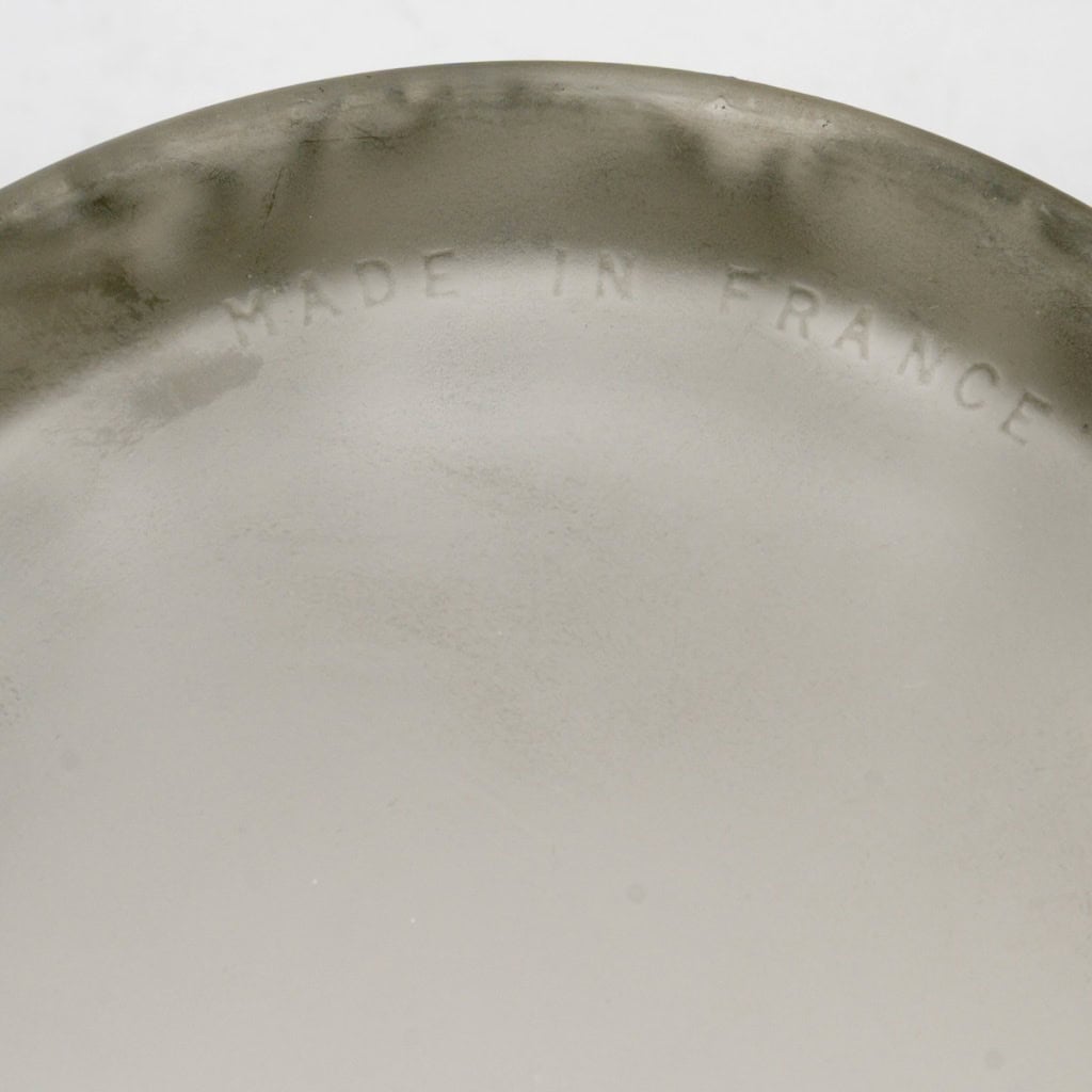 1929 René Lalique – Boîte Figurines et Voiles Verre Blanc Patiné Gris 7