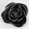 Daum France – Presse Papiers Fleur Décorative Rose Passion Cristal Noir 6