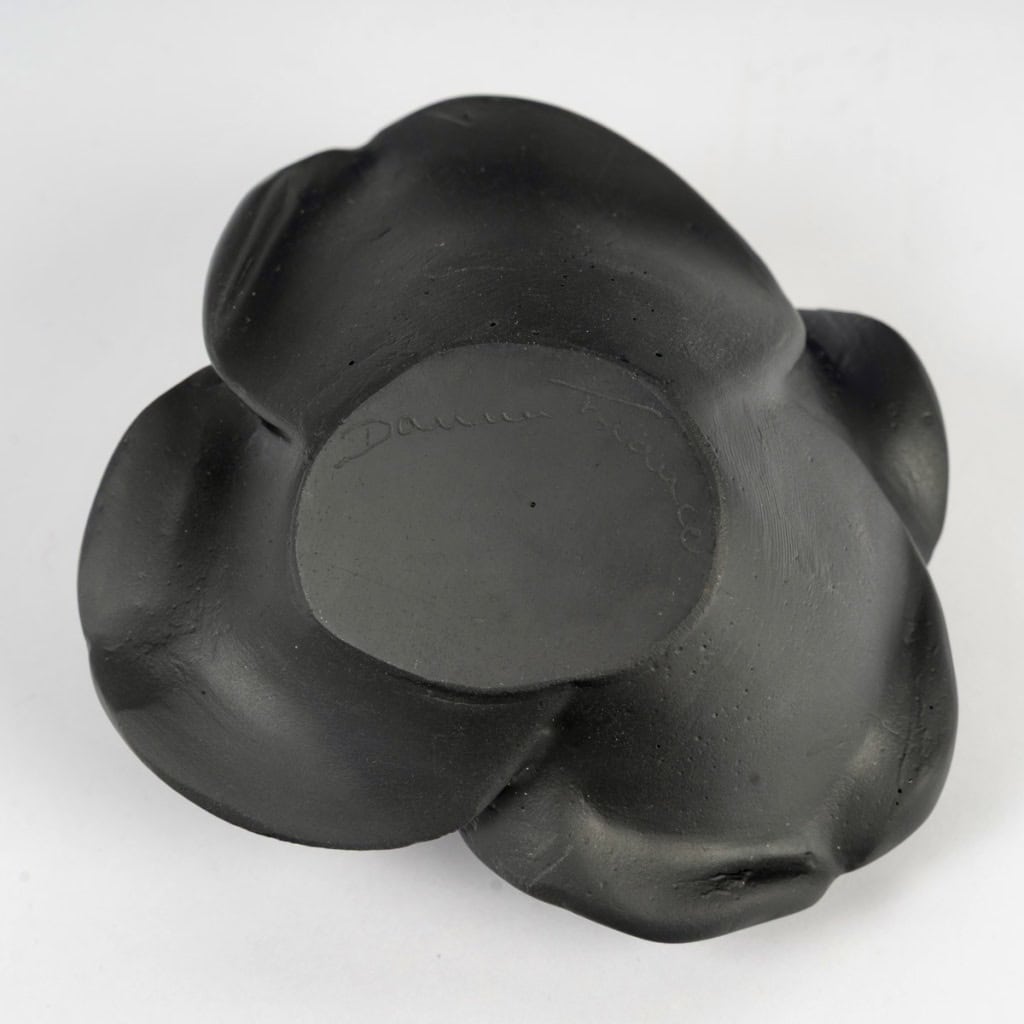 Daum France – Presse Papiers Fleur Décorative Rose Passion Cristal Noir 5