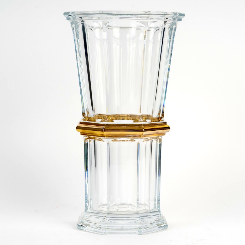 Baccarat – Vase Harcourt 1841 Cristal et Or – Edition Limitée 3