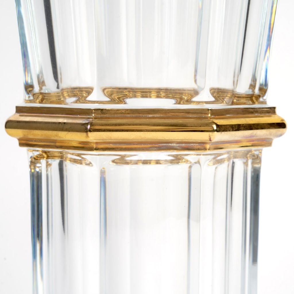 Baccarat – Vase Harcourt 1841 Cristal et Or – Edition Limitée 5