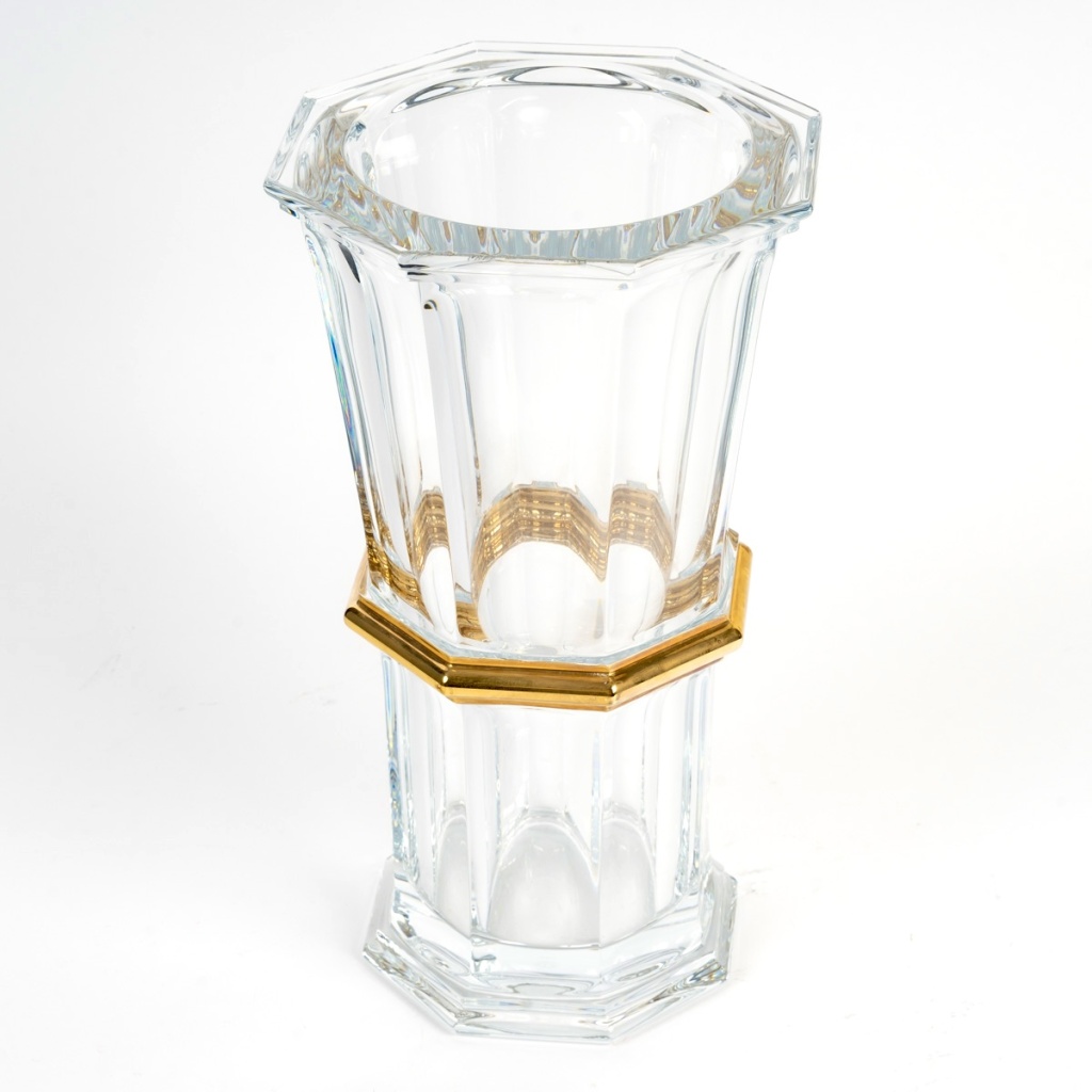 Baccarat – Vase Harcourt 1841 Cristal et Or – Edition Limitée 4