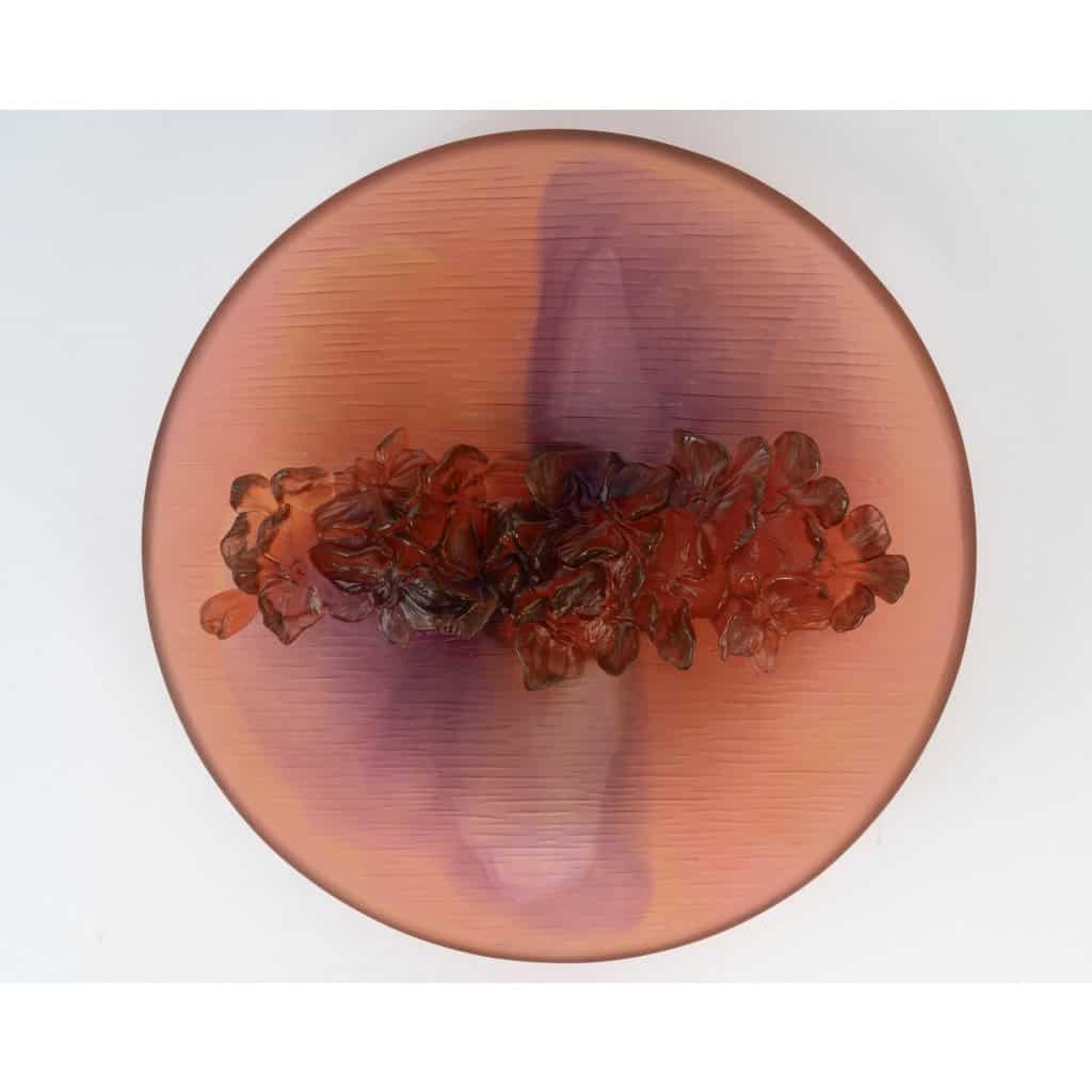 Daum France – Coupe Fleur d&rsquo;Orchidée Cristal – NEUF EN COFFRET 4