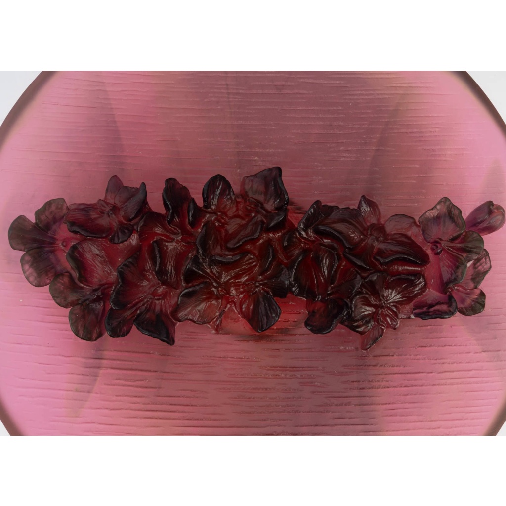 Daum France – Coupe Fleur d&rsquo;Orchidée Cristal – NEUF EN COFFRET 7