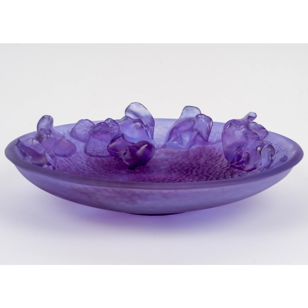 Daum France – Coupe Jardin Imaginaire Cristal – NEUF EN COFFRET 5