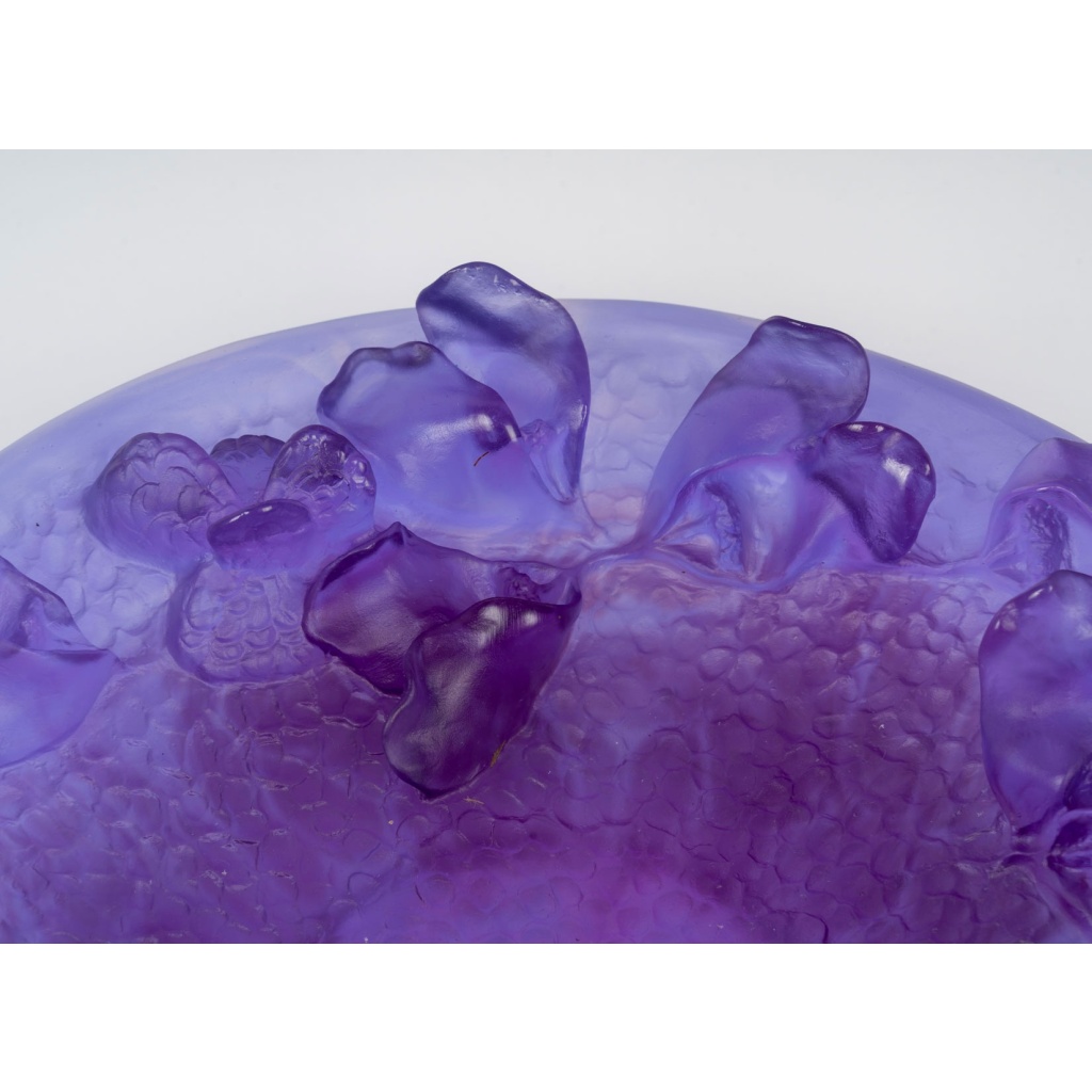 Daum France – Coupe Jardin Imaginaire Cristal – NEUF EN COFFRET 7