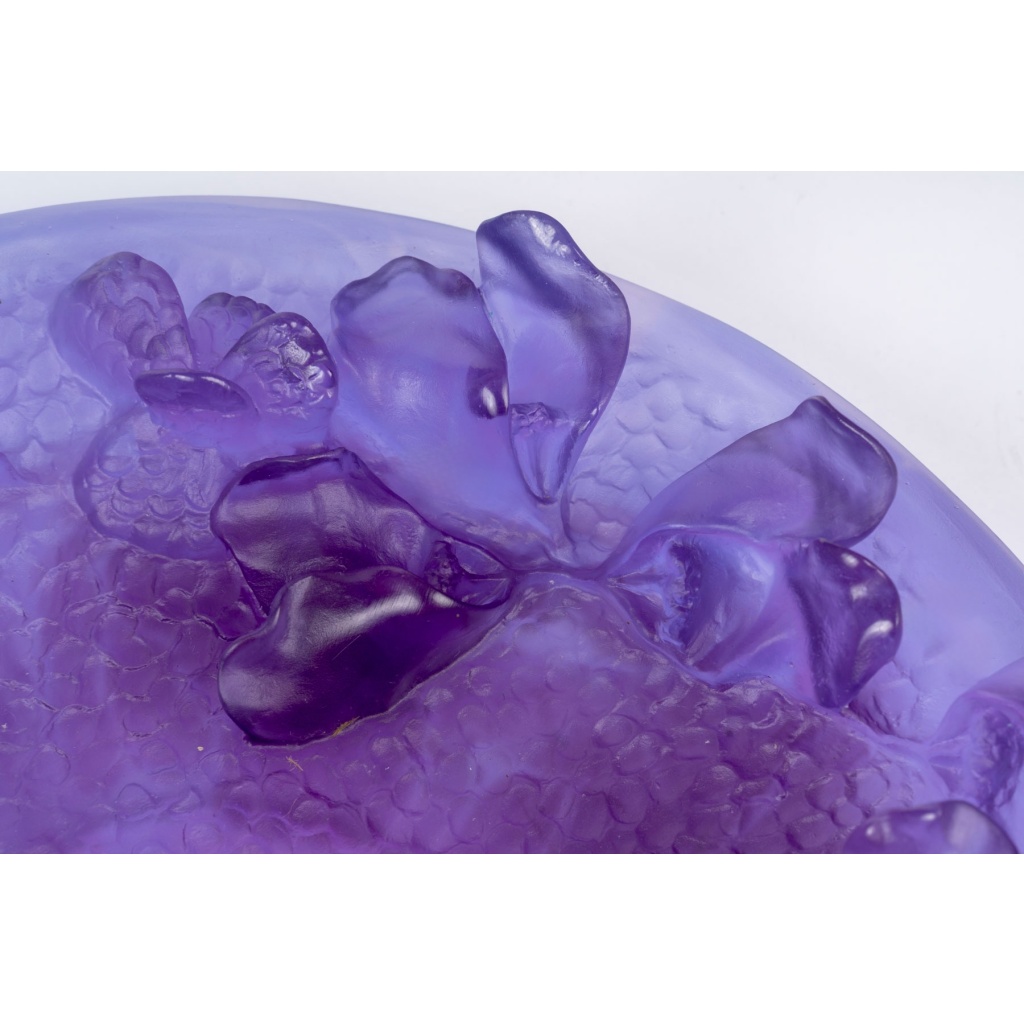 Daum France – Coupe Jardin Imaginaire Cristal – NEUF EN COFFRET 6