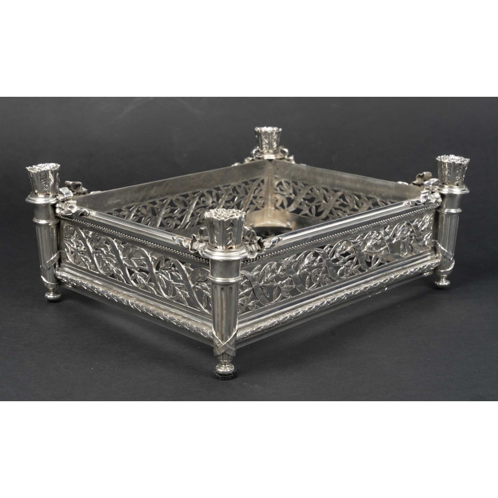 A. AUCOC – Jardinière en argent massif Epoque NAPOLEON III 4