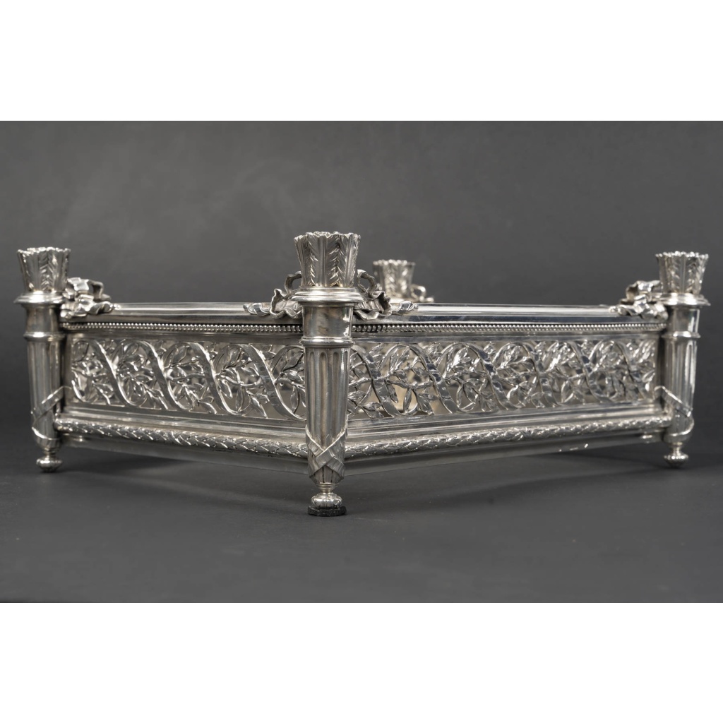 A. AUCOC – Jardinière en argent massif Epoque NAPOLEON III 5