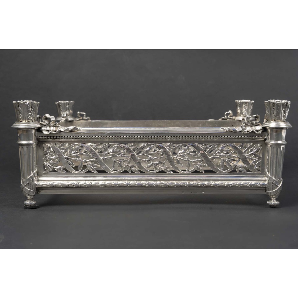 A. AUCOC – Jardinière en argent massif Epoque NAPOLEON III 9