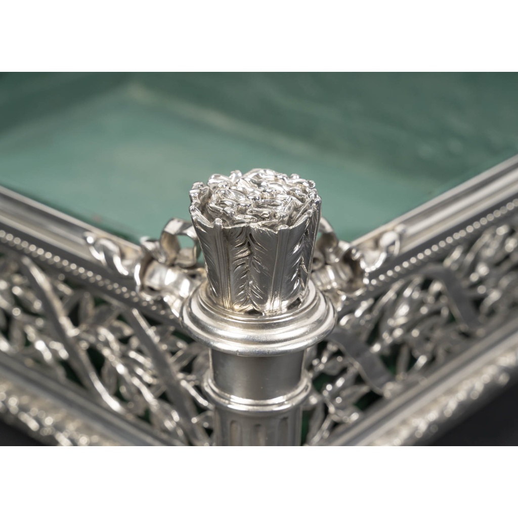 A. AUCOC – Jardinière en argent massif Epoque NAPOLEON III 14