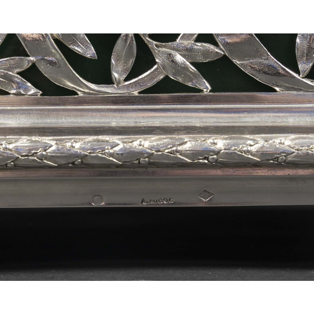 A. AUCOC – Jardinière en argent massif Epoque NAPOLEON III 20