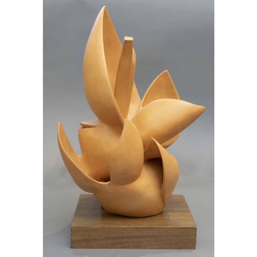 Sculpture Abstraite en Terre Cuite – Bernard Grassias 4
