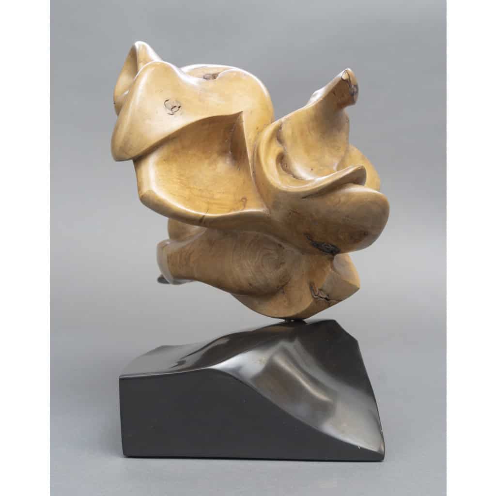 Sculpture Abstraite en Bois- Bernard Grassias 3