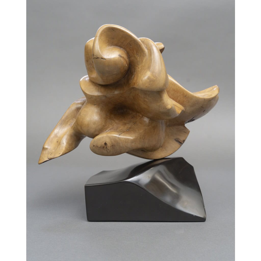 Sculpture Abstraite en Bois- Bernard Grassias 5