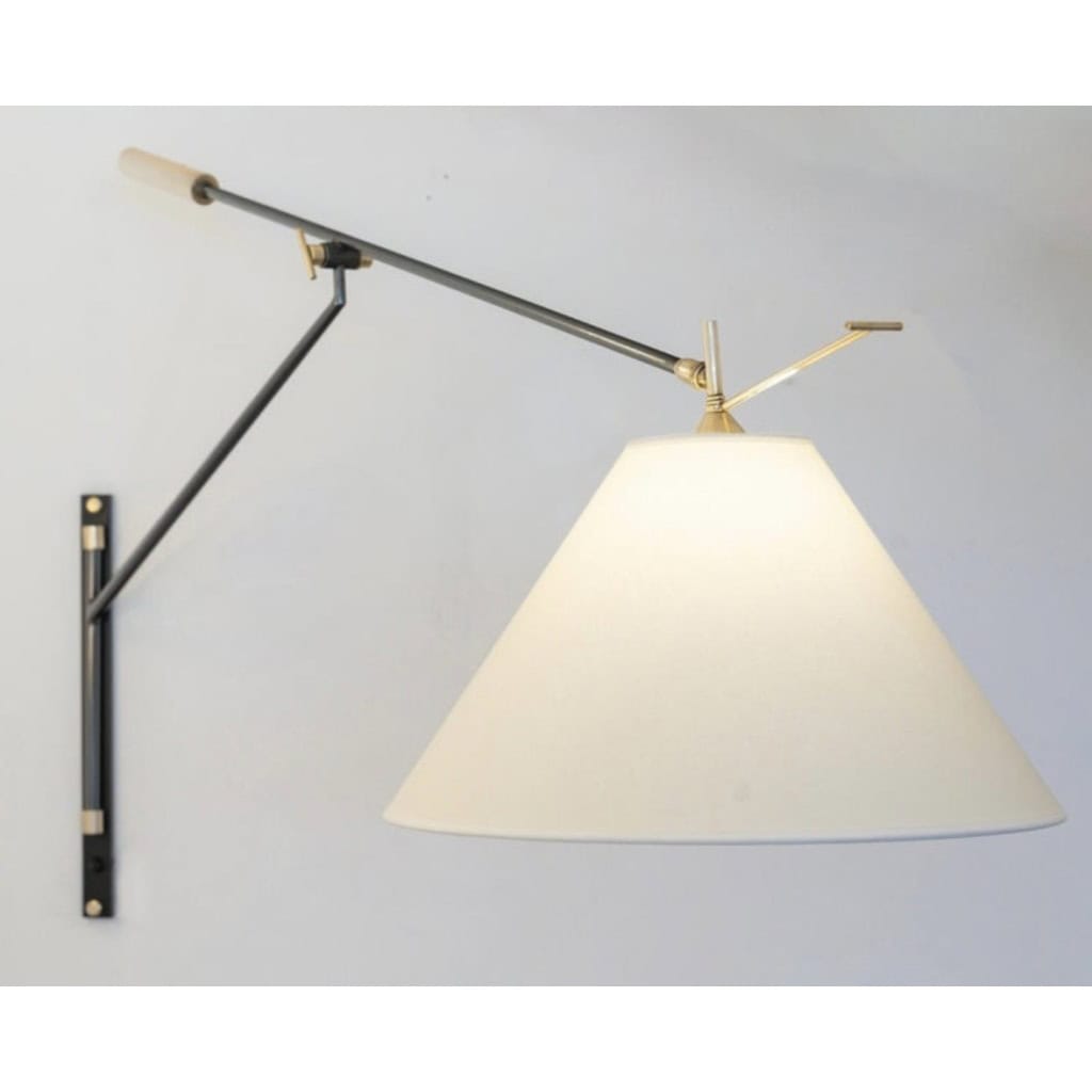 1950 Grande applique murale par Maison Arlus 7