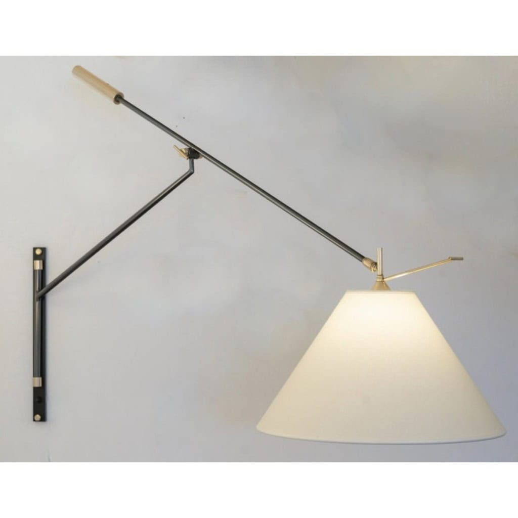 1950 Grande applique murale par Maison Arlus 8
