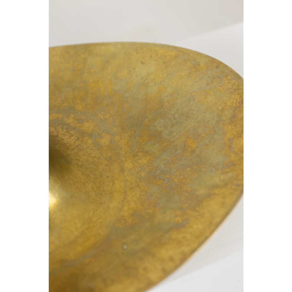 Philippe Hiquily. Coupe en bronze martelé et doré. Signée. Années 80 8