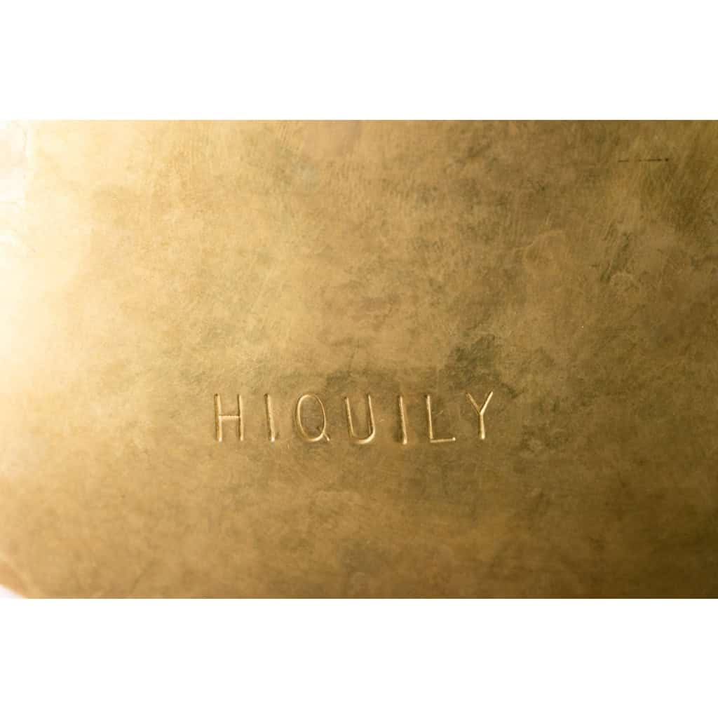 Philippe Hiquily. Coupe en bronze martelé et doré. Signée. Années 80 10