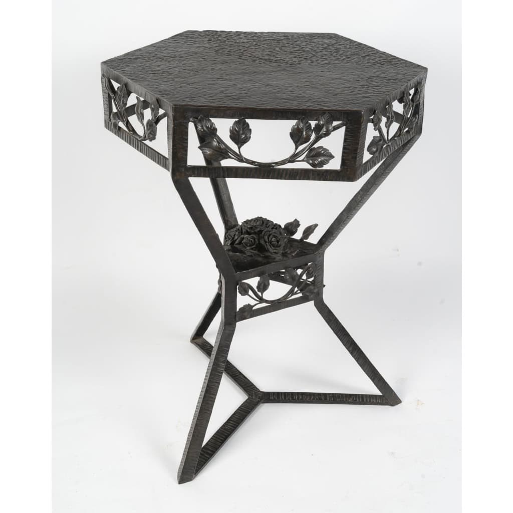 Guéridon en fer forgé, 1940 6
