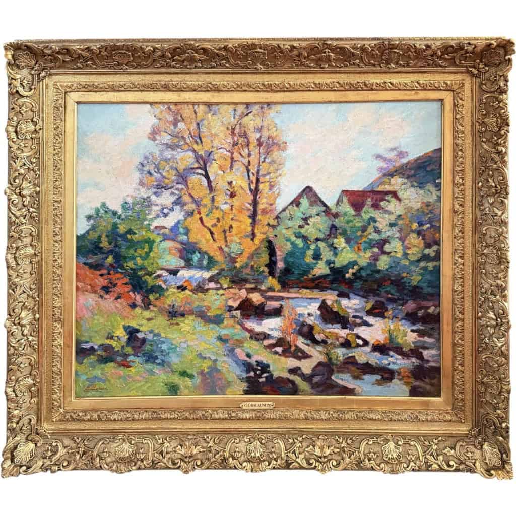 GUILLAUMIN Armand Creuse Le moulin Bouchardon en octobre 1913 Huile sur toile signée Certificat d’authenticité 3 GUILLAUMIN Armand Creuse Le moulin Bouchardon en octobre 1913 Huile sur toile signée Certificat d’authenticité 3