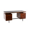 Pierre Guariche, Bureau en acajou et métal laqué, années 1960 12
