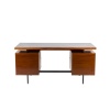Pierre Guariche, Bureau en acajou et métal laqué, années 1960 16