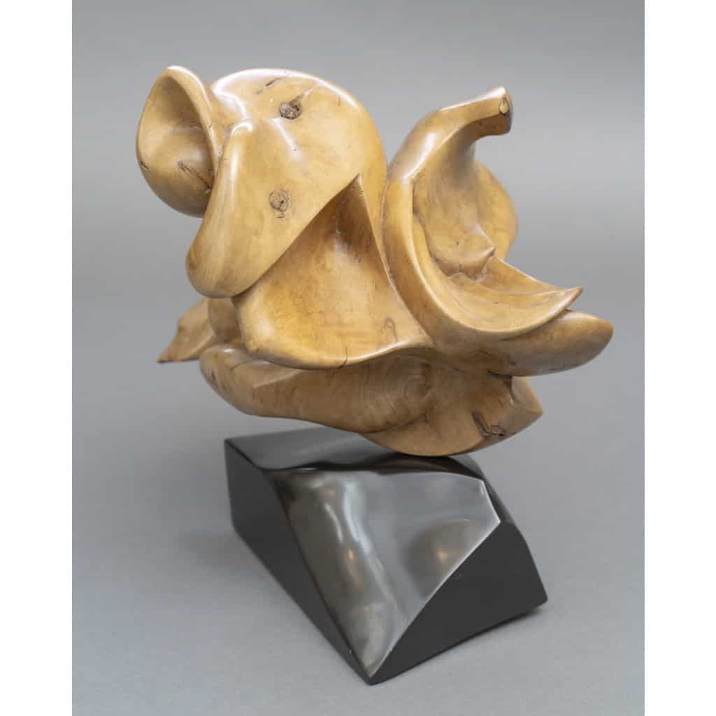 Sculpture Abstraite en Bois- Bernard Grassias 10