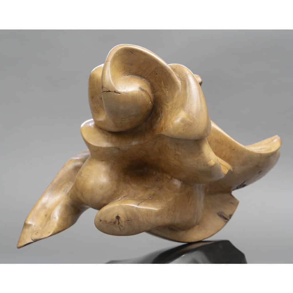 Sculpture Abstraite en Bois- Bernard Grassias 13