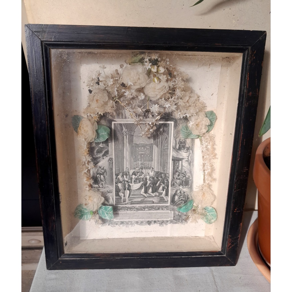 Cadre de communion en bois noirci, XIXÈME, Montpellier 3