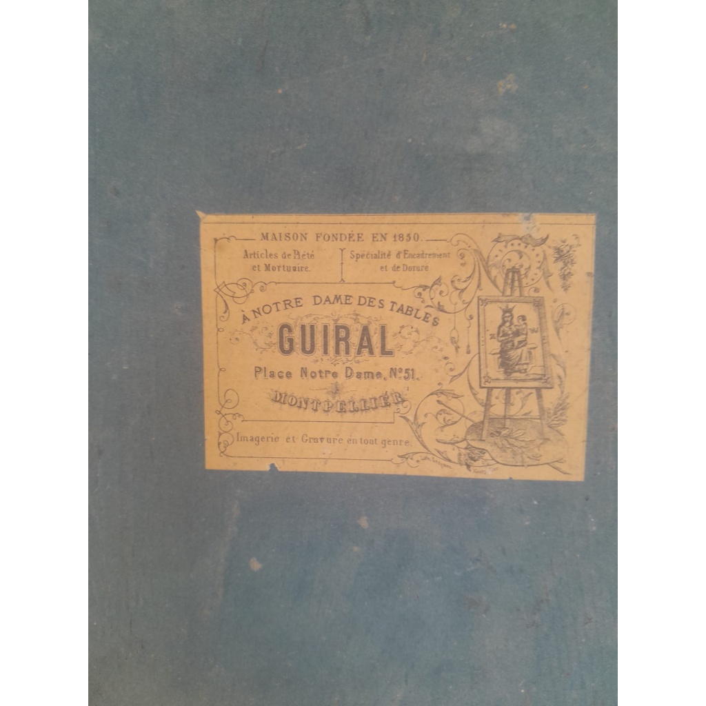 Cadre de communion, 1ere moitié du XIXè, Montpellier 9