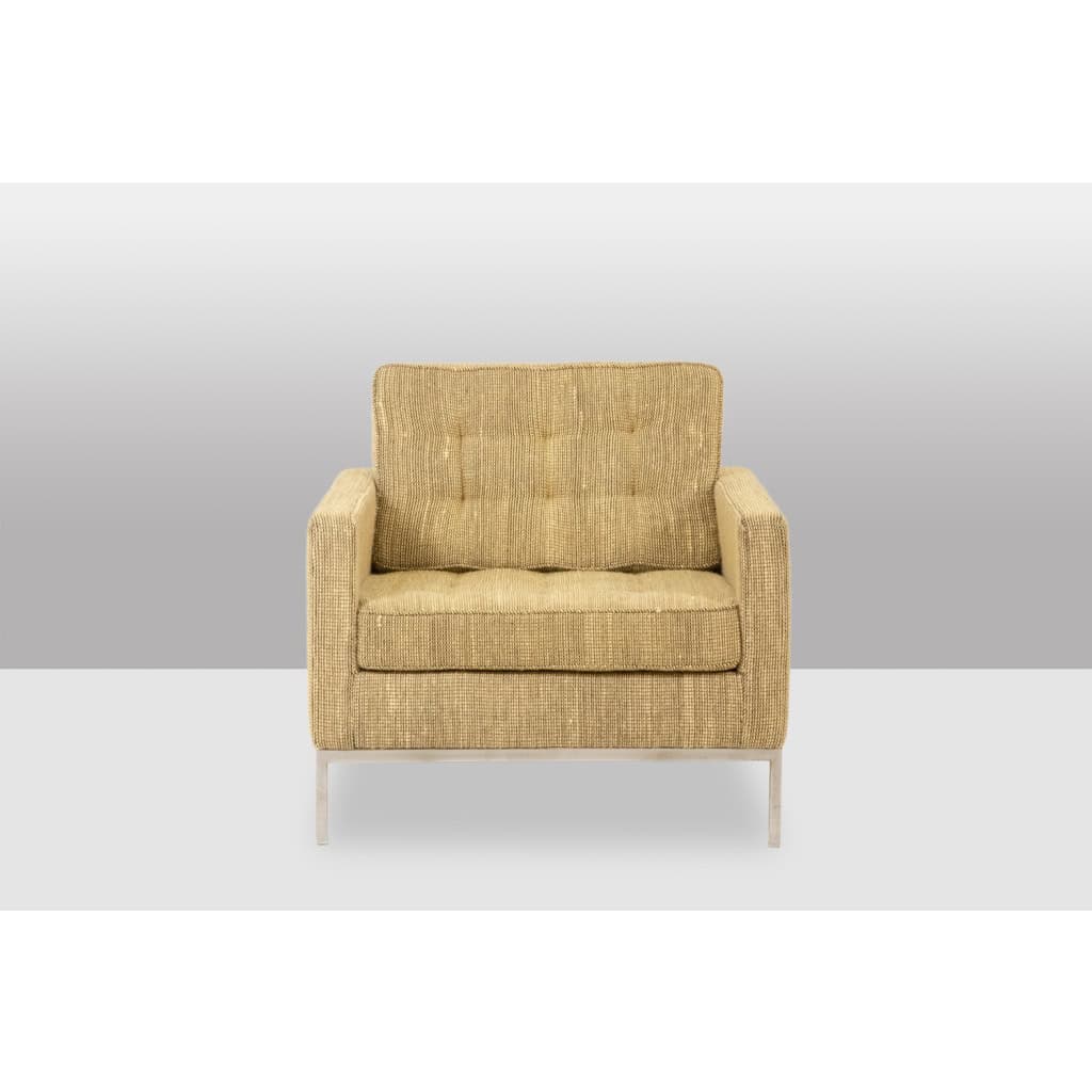 Florence Knoll, pour Knoll. Canapé et paire de fauteuils. Années 1960-70. 22