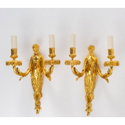 Paire d’appliques de style Louis XVI. XIXème siècle. Paire d’appliques de style Louis XVI. XIXème siècle.