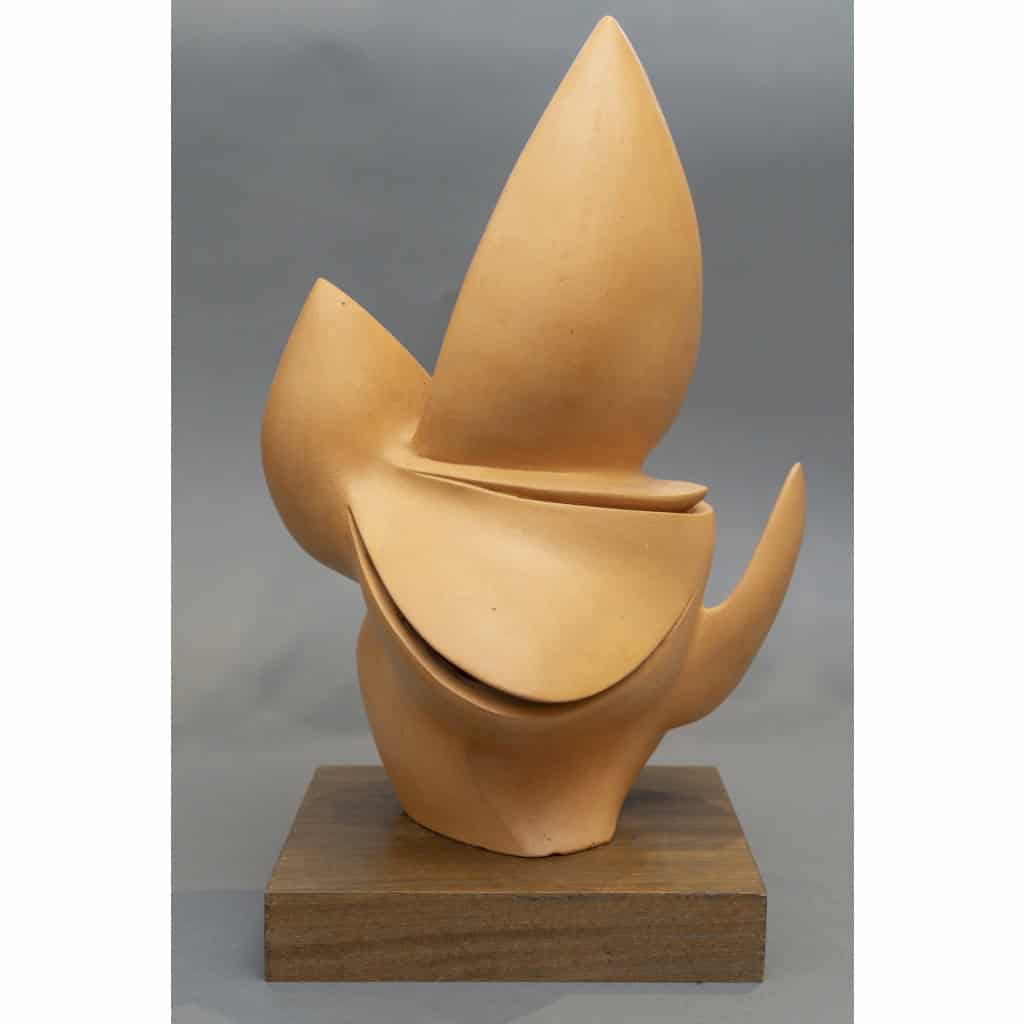 Sculpture Abstraite en Terre Cuite – Bernard Grassias 9