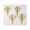 Suite de quatre appliques de style Louis XVI. XIXème siècle. 5