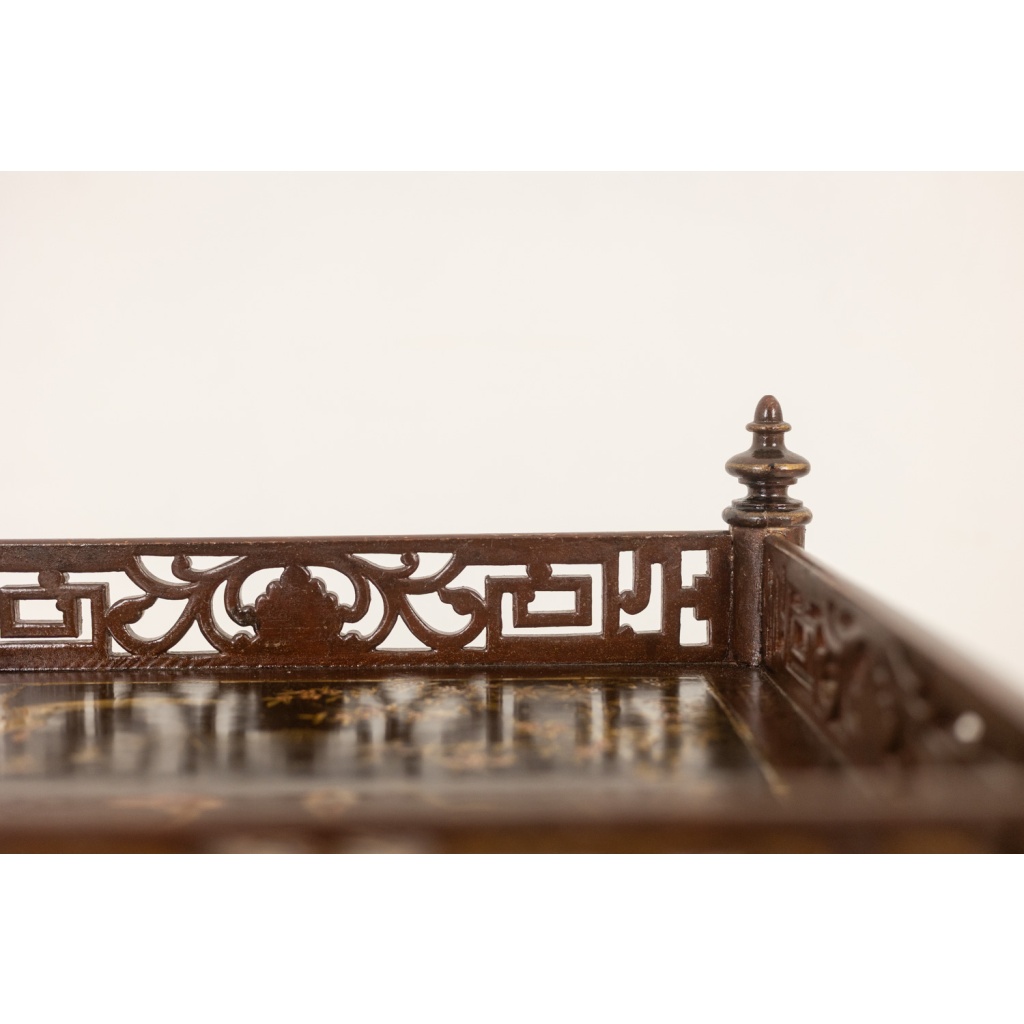 Petite table desserte à décor de laque japonisant. Epoque Napoleon III 8